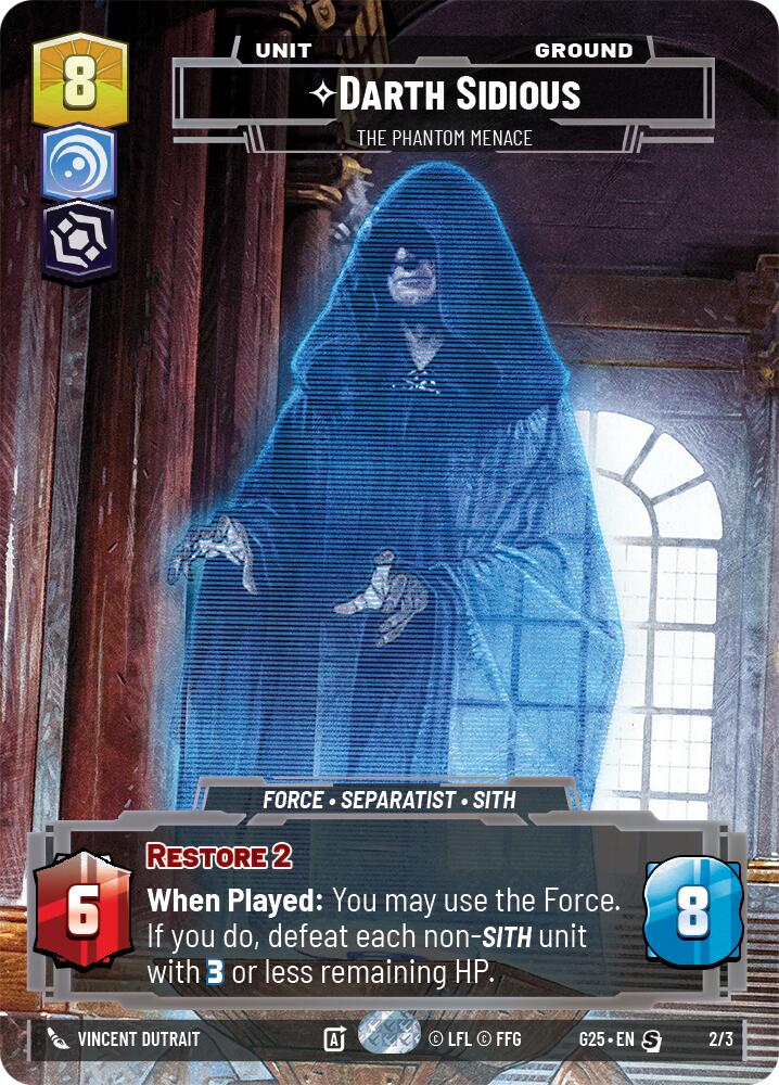 Darth Sidious - The Phantom Menace (2/3) (2/3) [2025 Convention Exclusive]