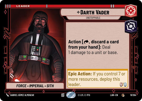 Darth Vader - Unstoppable (11/264) (11/264) [A Lawless Time]
