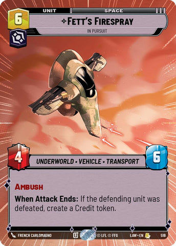 Fett's Firespray - In Pursuit (516) (Hyperspace) (516) [A Lawless Time]