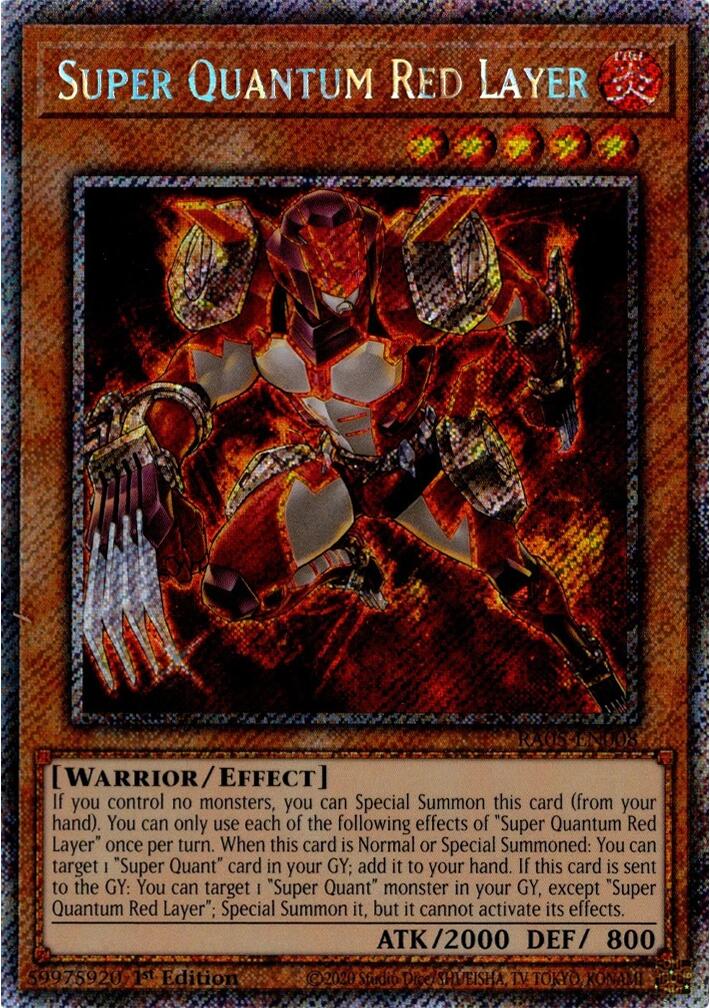 Super Quantum Red Layer (Platinum Secret Rare) [RA05-EN008] Platinum Secret Rare