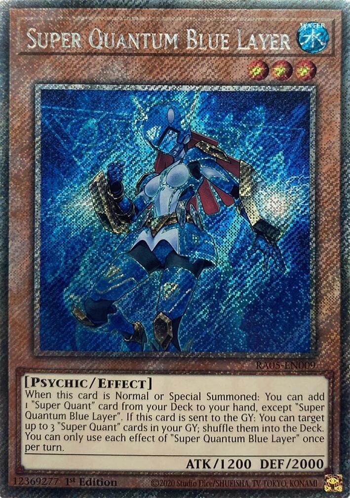 Super Quantum Blue Layer (Platinum Secret Rare) [RA05-EN009] Platinum Secret Rare