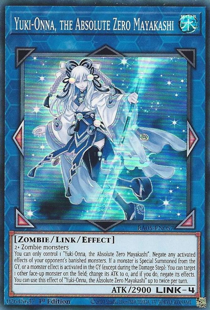 Yuki-Onna, the Absolute Zero Mayakashi [RA05-EN057] Super Rare