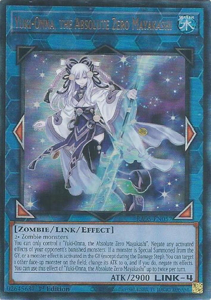 Yuki-Onna, the Absolute Zero Mayakashi (Ultimate Rare) [RA05-EN057] Ultimate Rare