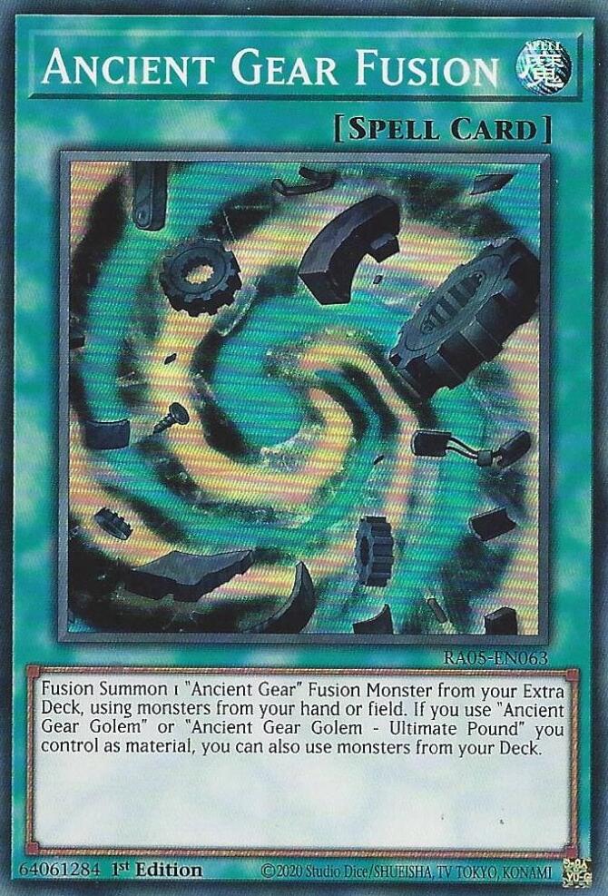 Ancient Gear Fusion [RA05-EN063] Super Rare