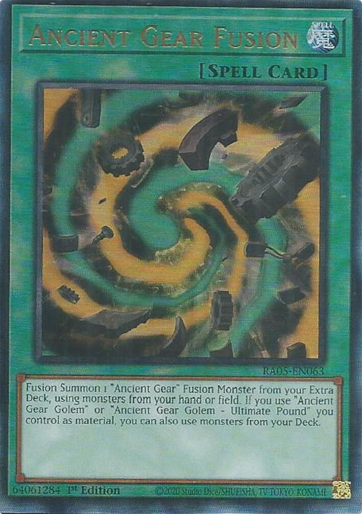 Ancient Gear Fusion (Ultimate Rare) [RA05-EN063] Ultimate Rare