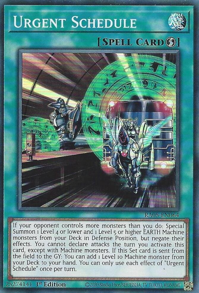 Urgent Schedule [RA05-EN064] Super Rare