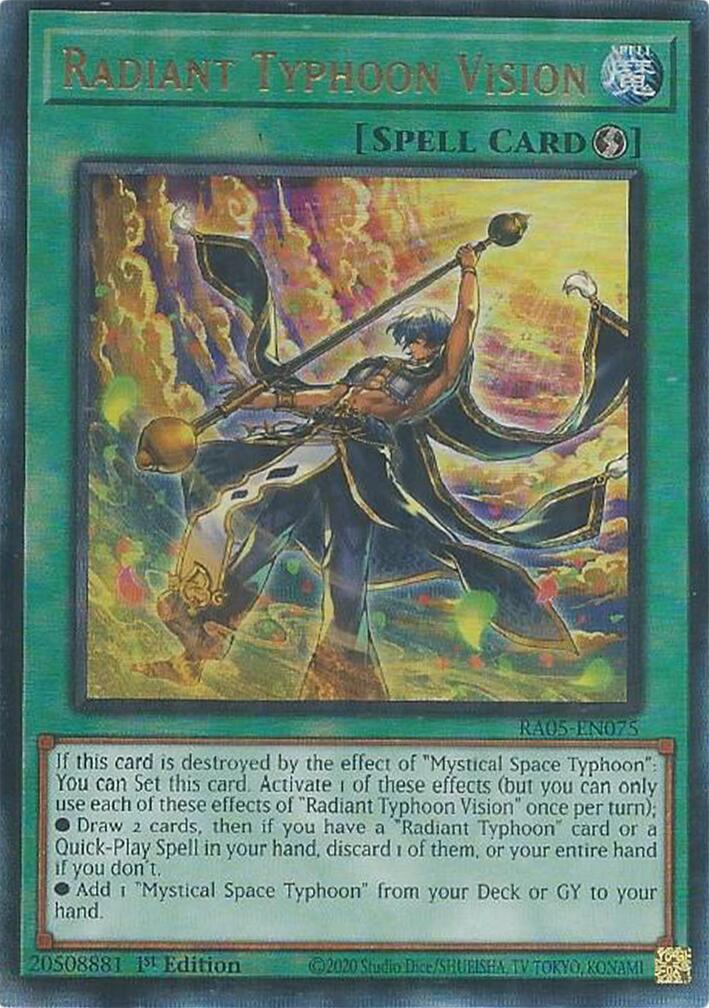 Radiant Typhoon Vision (Ultimate Rare) [RA05-EN075] Ultimate Rare