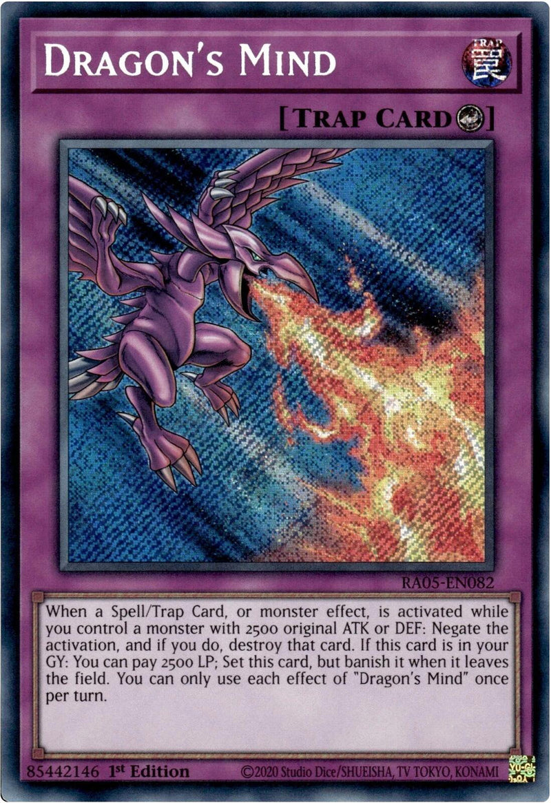 Dragon's Mind (Secret Rare) [RA05-EN082] Secret Rare