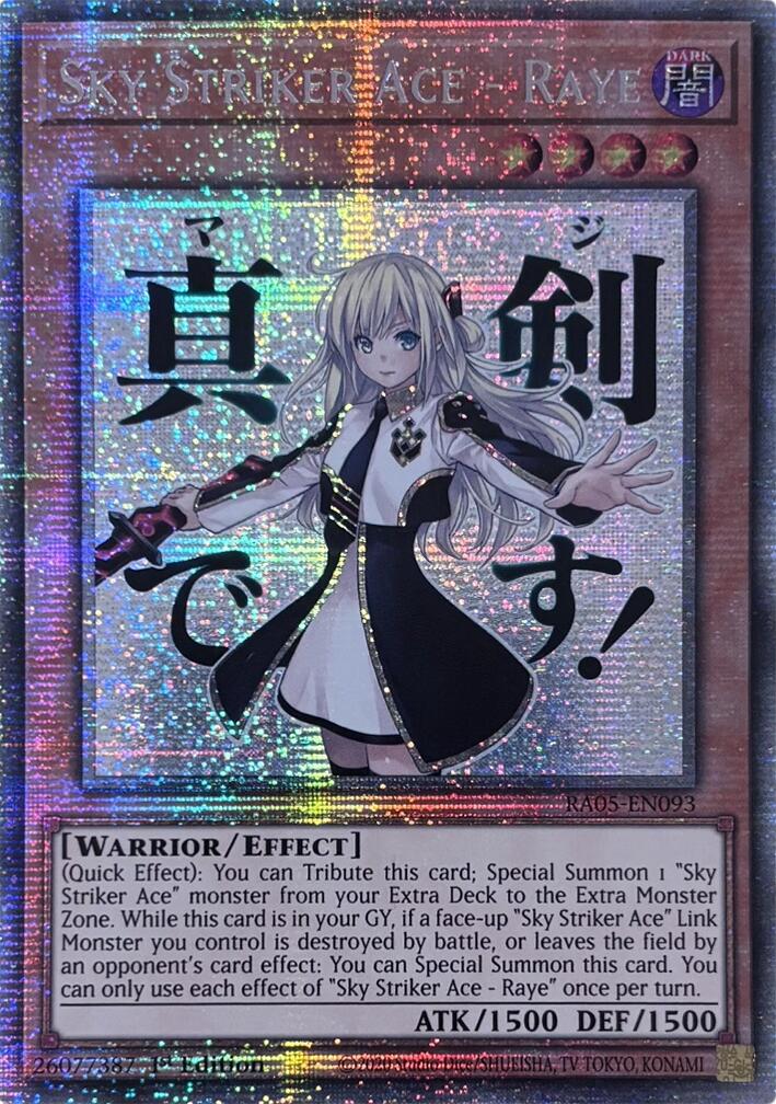 Sky Striker Ace - Raye (Starlight Rare) [RA05-EN093] Starlight Rare