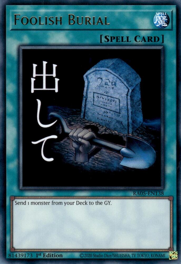 Foolish Burial [RA05-EN138] Ultra Rare