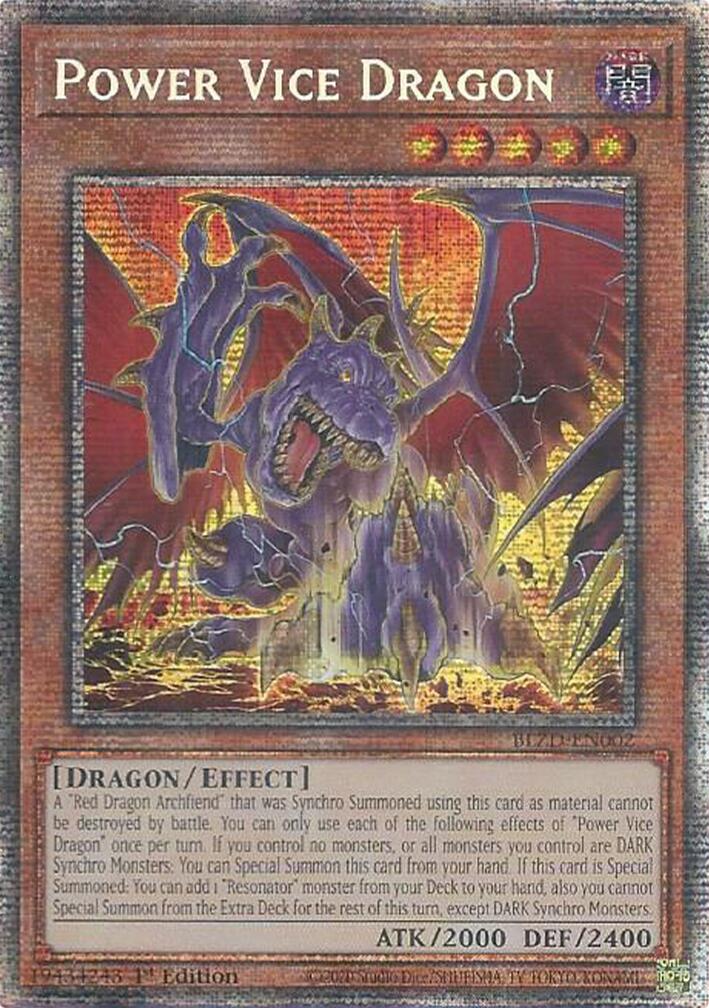 Power Vice Dragon (Starlight Rare) [BLZD-EN002] Starlight Rare
