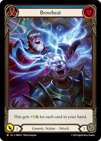 Browbeat (Blue) (Extended Art) [OMN213] (Omens of the Third Age)  Cold Foil