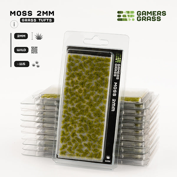 Gamers Grass Tufts: Tufts- Moss 2mm- Wild