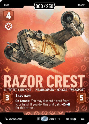 Razor Crest - Outfitted Armament (899) (Serialized) (899) [Ashes of the Empire]