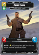 Greef Karga (11) (11) [Ashes of the Empire Weekly Play Promos]