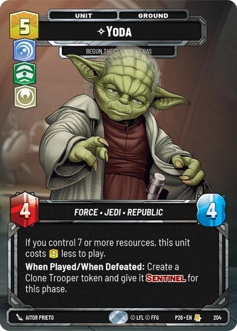 Yoda - Begun, the Clone War Has (204) (204) [Sector and Regional Promos: Season 2]