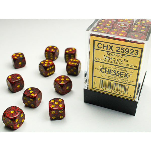 12mm 36d6 Speckled: Mercury