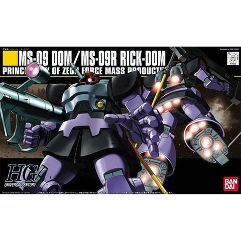 Gundam Model  Kit: HGUC Mobile Suit Gundam- 1/144 #59 Dom/Rick-Dom