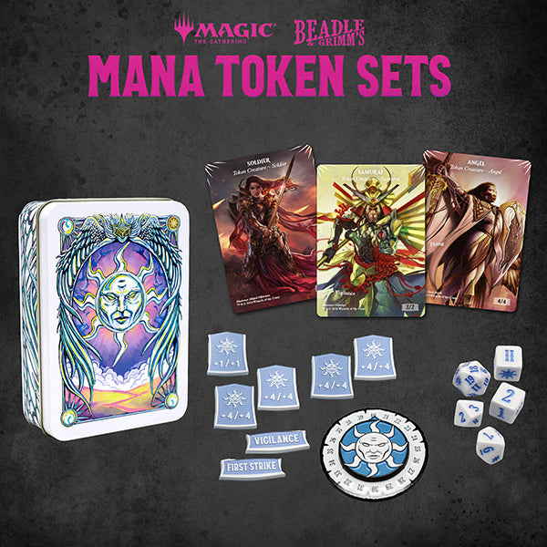 MTG Metal Token Set - White Mana