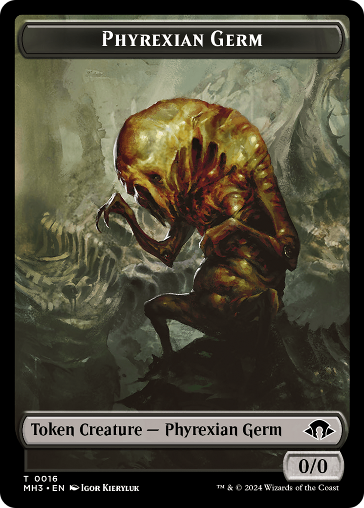 Phyrexian Germ // Snake Double-Sided Token [Modern Horizons 3 Tokens]