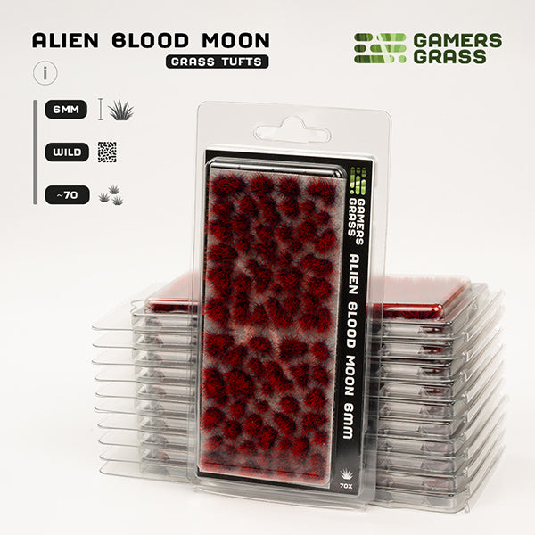 Gamers Grass Tufts: Alien Tufts- Blood Moon 6mm- Wild