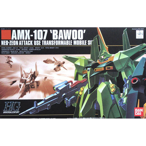 Gundam Model Kit: HGUC 1/144- AMX-107 Bawoo (Mass Production)