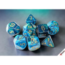 7-Die Set Gemini: Green-Teal (+bonus die) (Lab Dice 10)