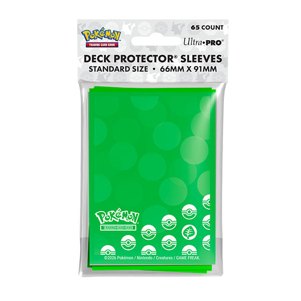 Deck Sleeves: Pokemon Energy- Grass Type (65ct.)