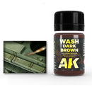 AK Interactive Dark Brown Wash For Green Vehicles