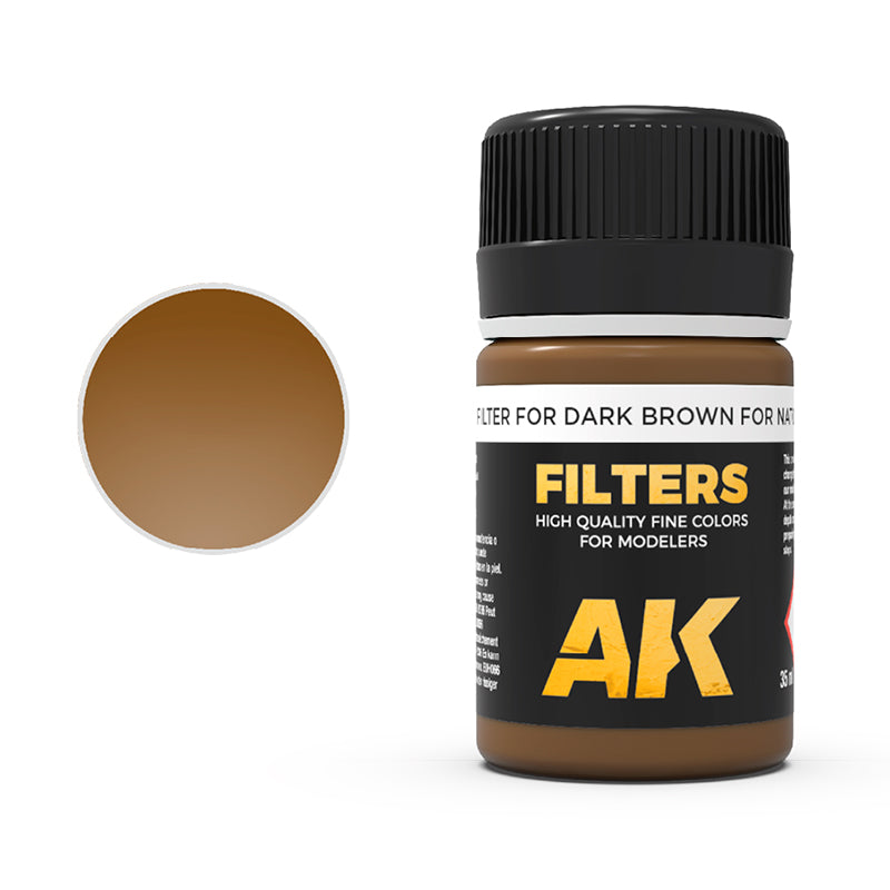 AK Interactive Dark Brown Filter For Nato and Green