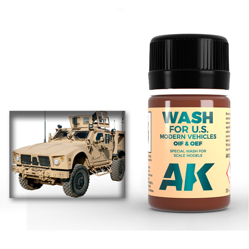 AK Interactive Wash For OIF & OEF - US Vehicles