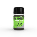 AK Interactive Pin Wash Dark Sepia 35ml