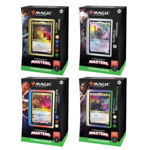 Commander Masters Commander Deck Display - All 4 Decks