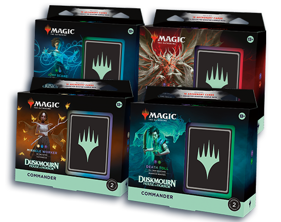 Magic: The Gathering Duskmourn: House of Horror Commander Deck Bundle - Includes All 4 Decks