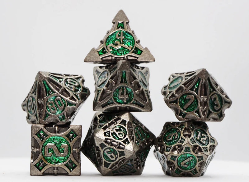 Quiver of Arrows: Enchanted Forest Arrow - Metal RPG Dice Set