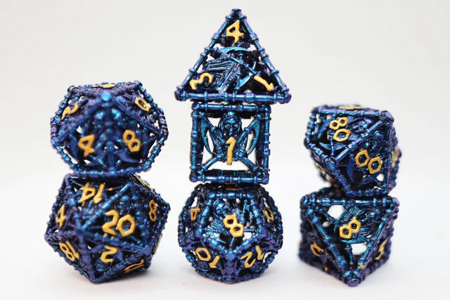 Grim Scythe: Shadow - Metal RPG Dice Set
