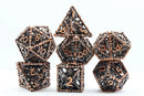 Grim Scythe: Copper - Hollow Metal RPG Dice Set