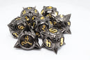16mm Metal Polyhedral Dice Set - Meteor Storm: Black Hole