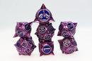 Meteor Storm: Peculiar Purple - Metal RPG Dice Set