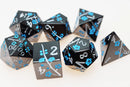 Metallic Bouquet: Dark Blue Pimpernel - Metal RPG Dice Set