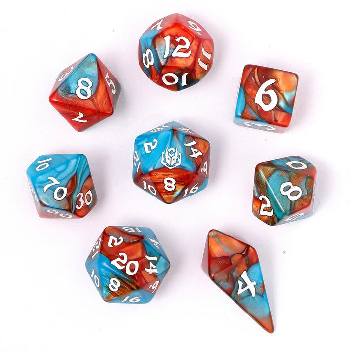 8 pcs RPG Dice Set - Bard's Cloak