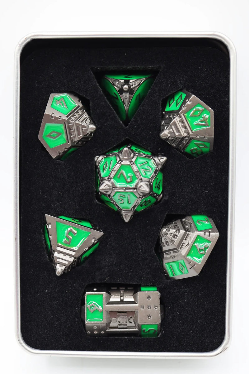 Dice 51: Radioactive Rocket - Metal RPG Dice Set