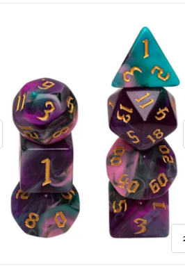 Night Elves RPG Dice Set