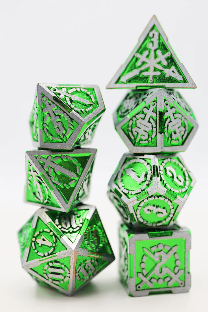 Crossed Swords: Venom Sword - Metal RPG Dice Set