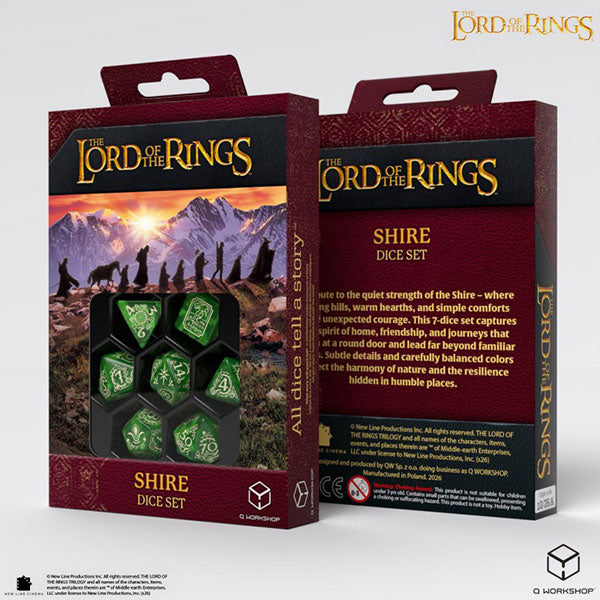 7-Die Set: The Lord of the Rings- The Shire Dice Set