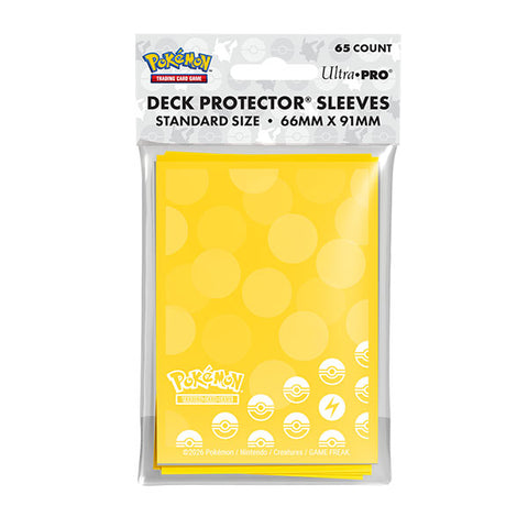 Deck Sleeves: Pokemon Energy- Lightning Type (65ct.)