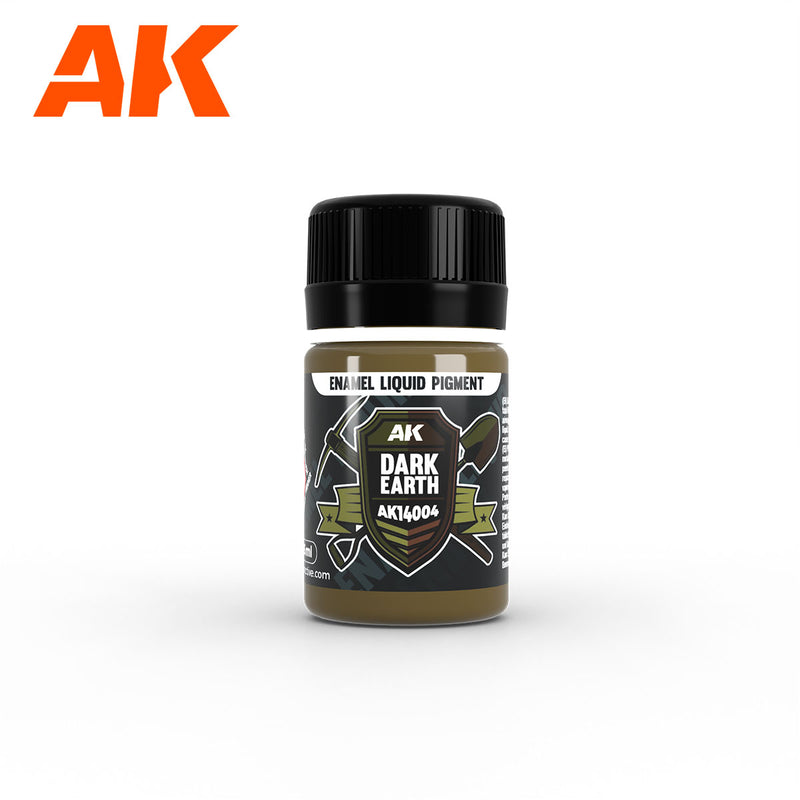 AK Interactive Enamel Liquid Pigment Dark Earth 35ml