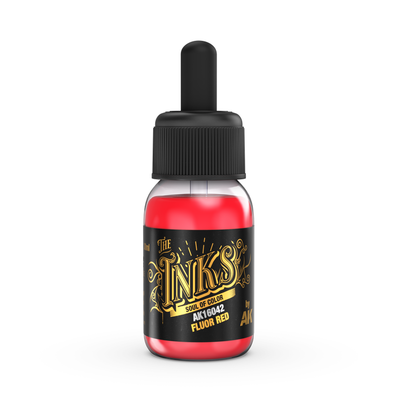 AK Interactive The INKS Fluor Red 30ml
