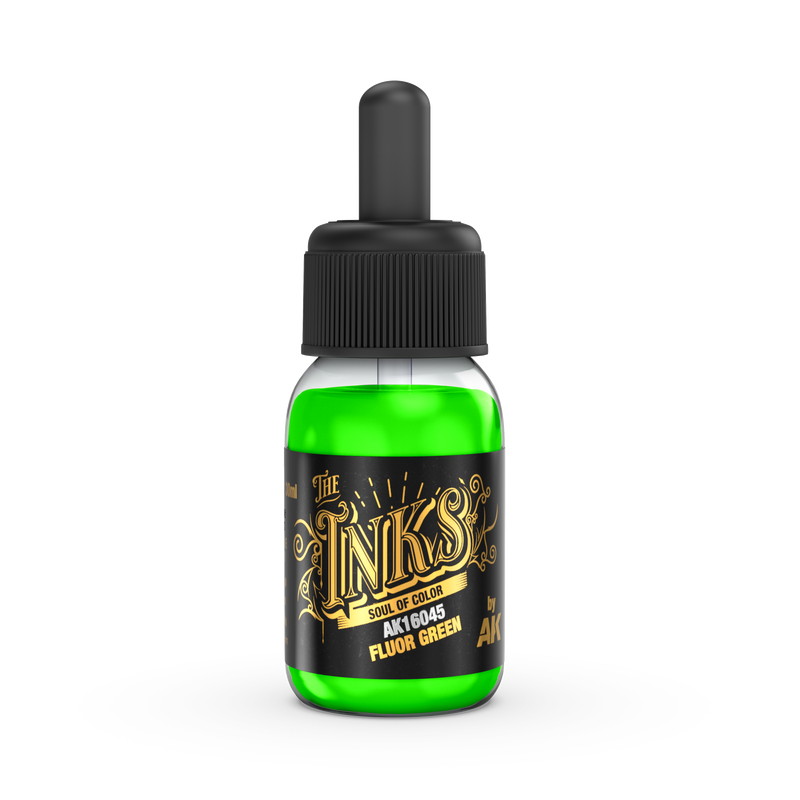 AK Interactive The INKS Fluor Green 30ml