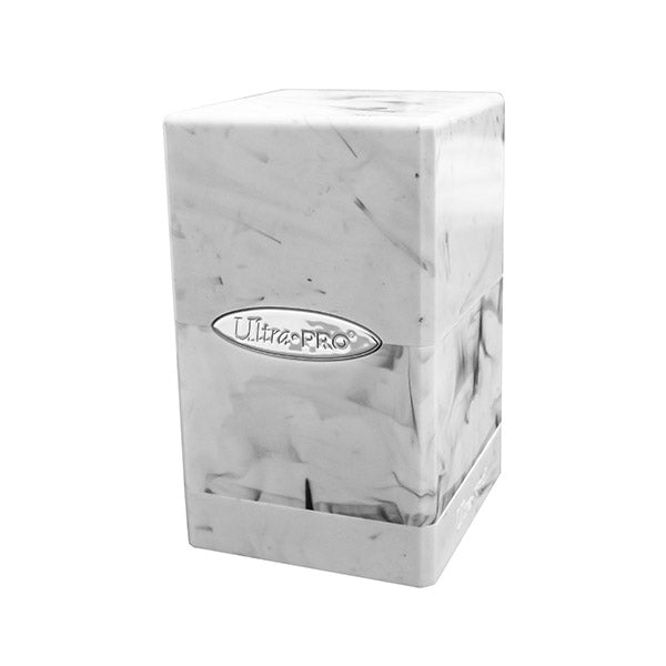 Deckbox: Satin Tower 100+ Marble- Black/White